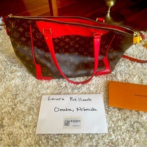 Authentic Louis Vuitton Estrella MM in Poppy